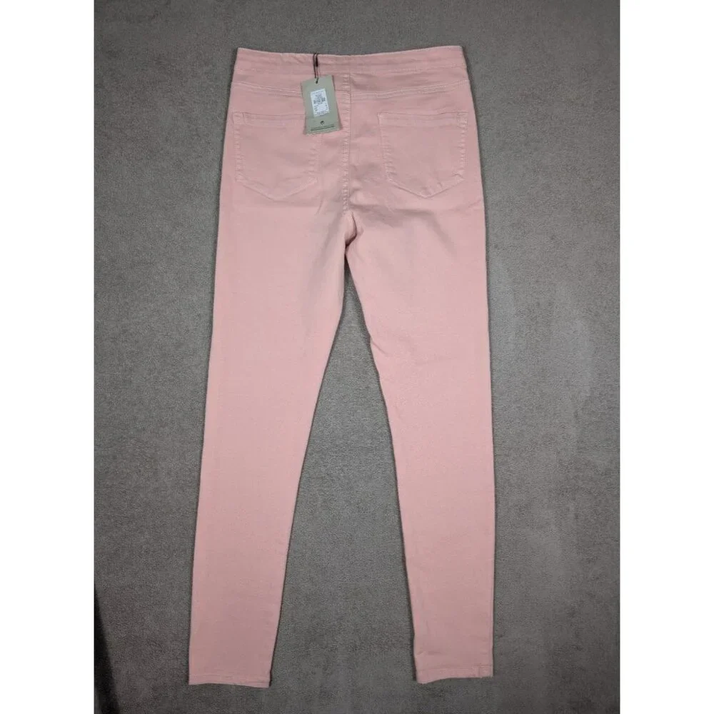 Denim & Co. Classic Women's Size 8 Waist Stretch Jeggings Pink NWT - Picture 2 of 10